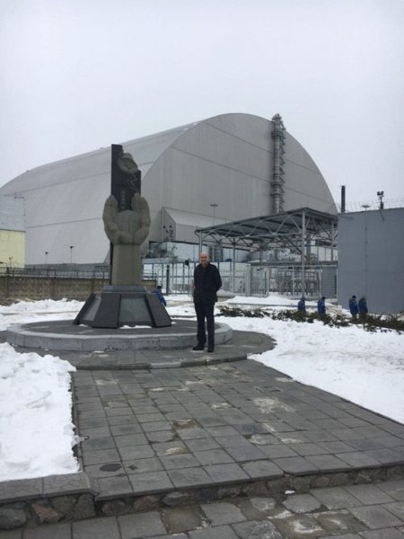 Photo of Fergus Drake in Chornobyl